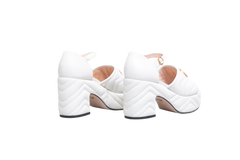GUCCI SANDAL GG MARMONT MATELASSÊ WHITE -  37 BR
