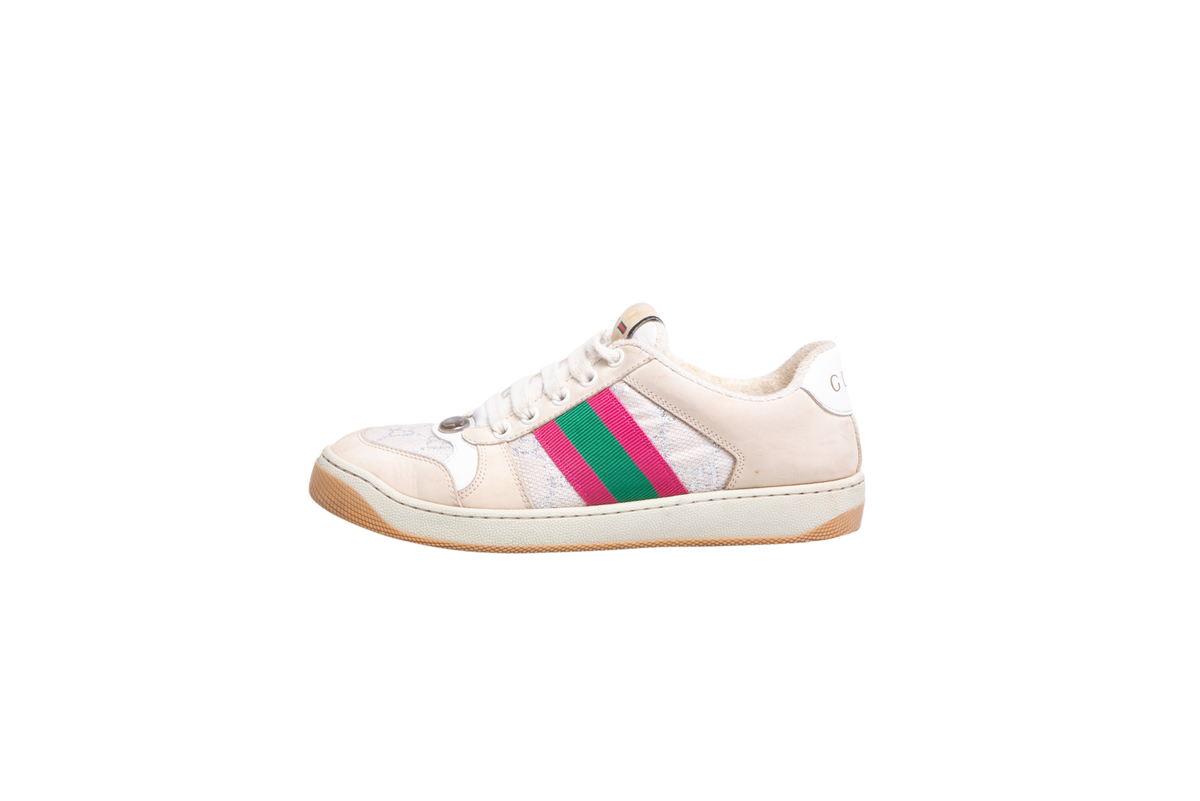 GUCCI SNEAKER GG SCREENER BEIGE & PINK - 35 BR