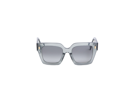 FENDI SQUARE ACETATE TRANSPARENT LIGHT GREY