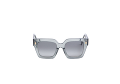 FENDI SQUARE ACETATE TRANSPARENT LIGHT GREY