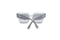 FENDI SQUARE ACETATE TRANSPARENT LIGHT GREY