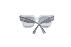 FENDI SQUARE ACETATE TRANSPARENT LIGHT GREY