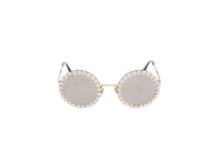 D&G ROUND JEWEL FLOWER METAL GOLD