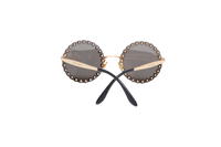 D&G ROUND JEWEL FLOWER METAL GOLD