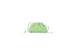 BOTTEGA MINI POUCH INTRECCIATO LIME GREEN