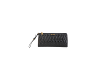 MIU MIU CLUTCH MATELASSE LEATHER BLACK