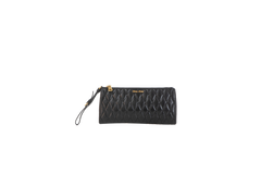 MIU MIU CLUTCH MATELASSE LEATHER BLACK