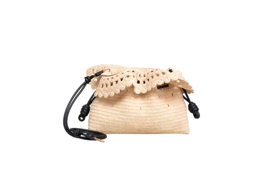DESAPEGO ANNA FASANO LOEWE X PAULA'S IBIZA MEDIUM FLAMENCO RAFFIA NATURAL
