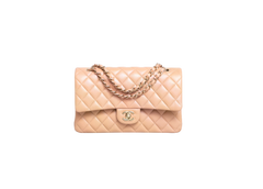 CHANEL CLASSIC DOUBLE FLAP MATELASSÊ ALMOND-GOLD HDWR