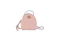 GUCCI BACKPACK SMALL GG MARMONT DUSTY PINK