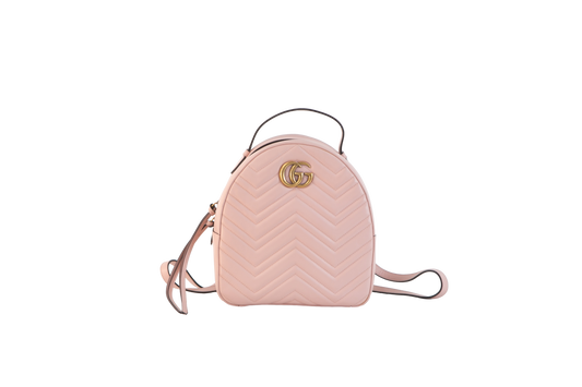 GUCCI BACKPACK SMALL GG MARMONT DUSTY PINK