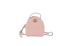 GUCCI BACKPACK SMALL GG MARMONT DUSTY PINK