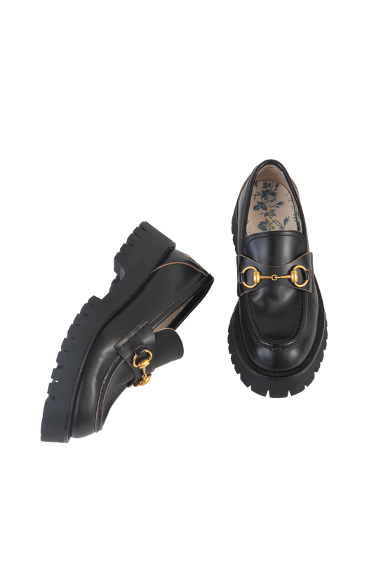 DESAPEGO ANNA FASANO GUCCI MOCASSIM HORSEBIT BEE BLACK - 36 1/2 BR