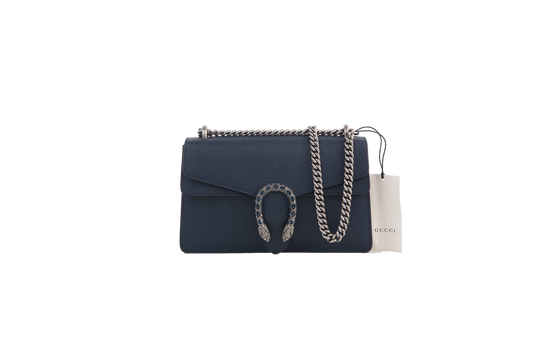 GUCCI DIONYSUS SMALL NAVY CRYSTAL LOCK