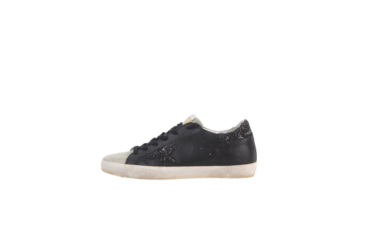 GOLDEN GOOSE SNEAKER SUPER-STAR GGDB EMBOSSED BLACK