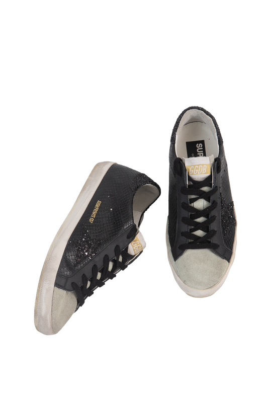 GOLDEN GOOSE SNEAKER SUPER-STAR GGDB EMBOSSED BLACK