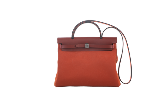 HERMÈS HERBAG ZIP 31 CUIVRE & ROUGE