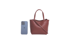 THE ROW SMALL PARK TOTE COGNAC LEATHER W/STRAP