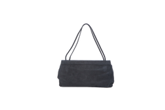 THE ROW ABBY SMALL SUEDE SHOULDER DARK NAVY
