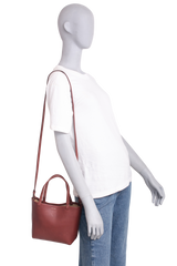 THE ROW SMALL PARK TOTE COGNAC LEATHER W/STRAP