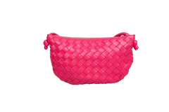 BOTTEGA POUCH TURN SMALL INTRECCIATO PINK