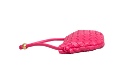 BOTTEGA POUCH TURN SMALL INTRECCIATO PINK