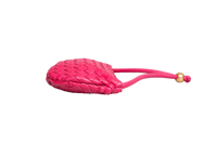 BOTTEGA POUCH TURN SMALL INTRECCIATO PINK