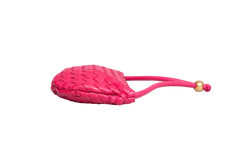 BOTTEGA POUCH TURN SMALL INTRECCIATO PINK