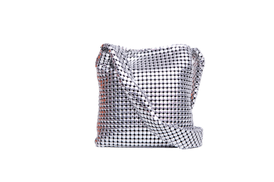 PACO RABANNE PIXEL MINI SHOULDER BAG SILVER