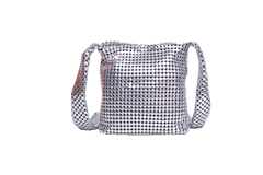 PACO RABANNE PIXEL MINI SHOULDER BAG SILVER