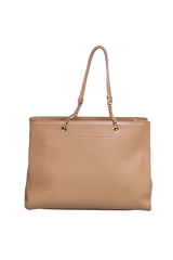 FERRAGAMO VARA BOW DOUBLE HANDLE TOTE BEIGE