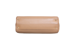 FERRAGAMO VARA BOW DOUBLE HANDLE TOTE BEIGE