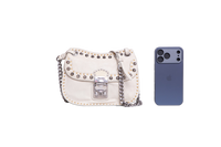 MIU MIU STUDDED NAPPA BORCHIE TALCO