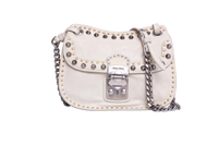 MIU MIU STUDDED NAPPA BORCHIE TALCO