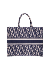 DIOR BOOK TOTE CANVAS OBLIQUE NAVY