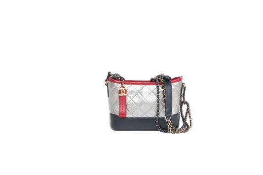 CHANEL GABRIELLE SMALL METALLIC AGED NAVY