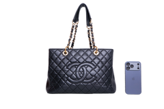 CHANEL GRAND SHOPPING TOTE (GST) CAVIAR BLACK