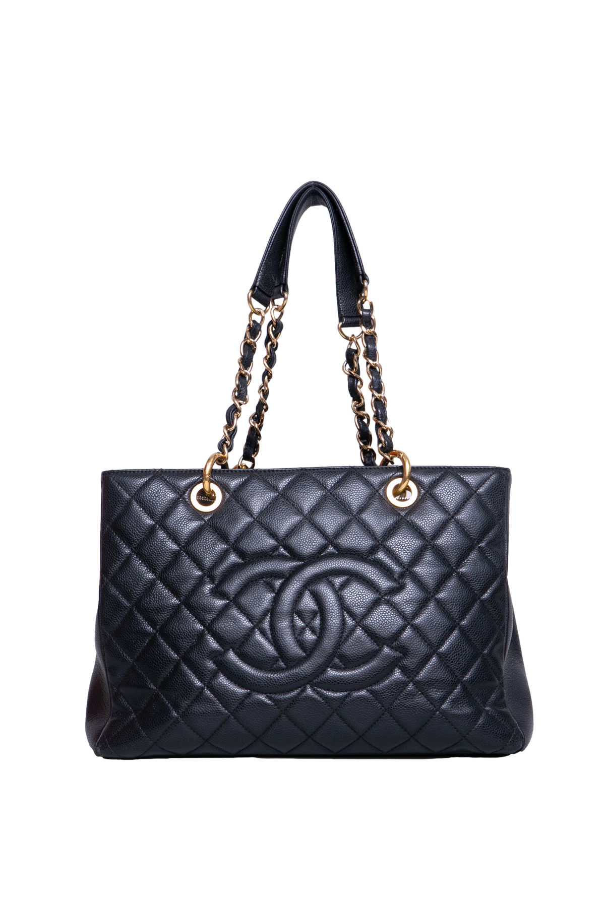 CHANEL GRAND SHOPPING TOTE (GST) CAVIAR BLACK
