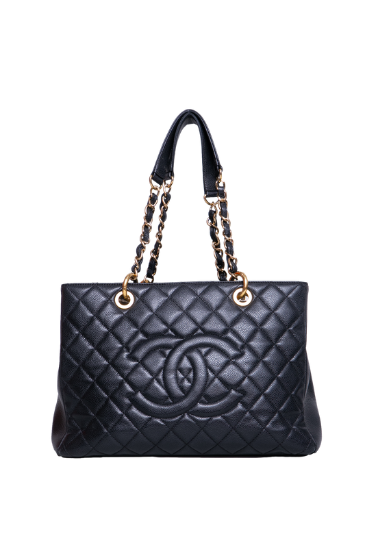 CHANEL GRAND SHOPPING TOTE (GST) CAVIAR BLACK