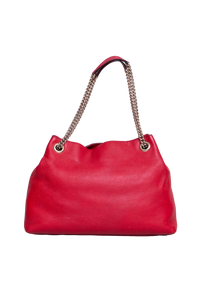 GUCCI SOHO CHAIN TOTE RED