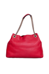 GUCCI SOHO CHAIN TOTE RED