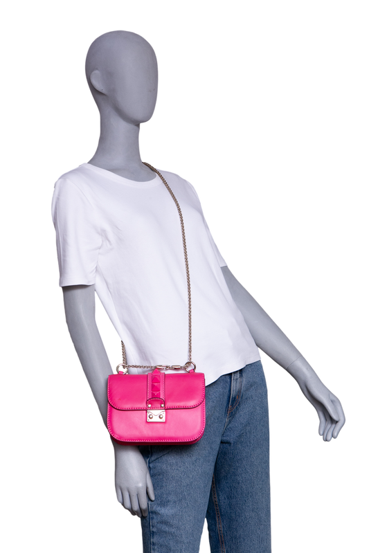 VALENTINO GLAM LOCK SMALL PINK