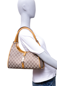 GUCCI JACKIE VINTAGE GG CANVAS SHOULDER