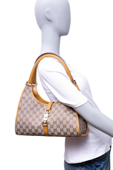 GUCCI JACKIE VINTAGE GG CANVAS SHOULDER