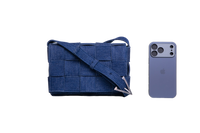 BOTTEGA CASSETTE INTRECCIATO DENIM BLUE