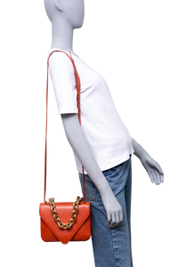 BOTTEGA MOUNT ENVELOPE CROSSBODY ORANGE