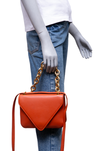 BOTTEGA MOUNT ENVELOPE CROSSBODY ORANGE