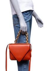 BOTTEGA MOUNT ENVELOPE CROSSBODY ORANGE