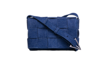 BOTTEGA CASSETTE INTRECCIATO DENIM BLUE