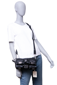 FENDI MULTIPOCKET BAGUETTE NYLON BLACK